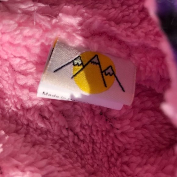 N'ice Caps Girls Youth Sherpa Lined Micro Fleece Pink/Purple - Picture 8 of 12